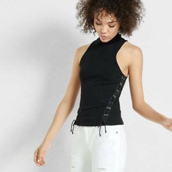 express mock neck tank